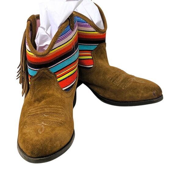 Ariat Duchess Fringe Colorful Embroidered Western Cowboy Boots ~ Women's Size 6 - Picture 5 of 11